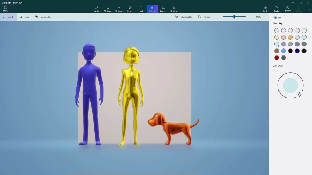 Download Paint 3D App For Microsoft Windows Latest (2026) 7 Paint 3D effects
