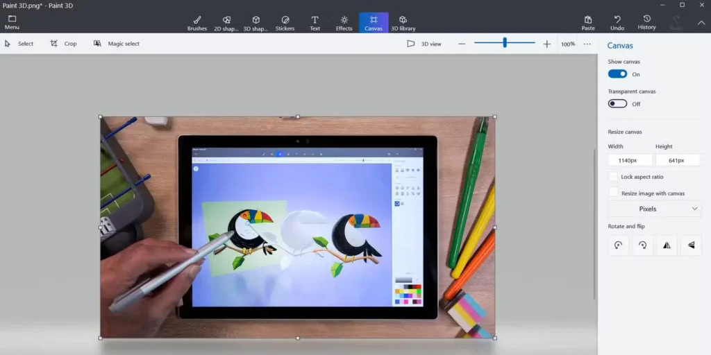 Download Paint 3D App For Microsoft Windows Latest (2026) 8 paint 3d canvas tab